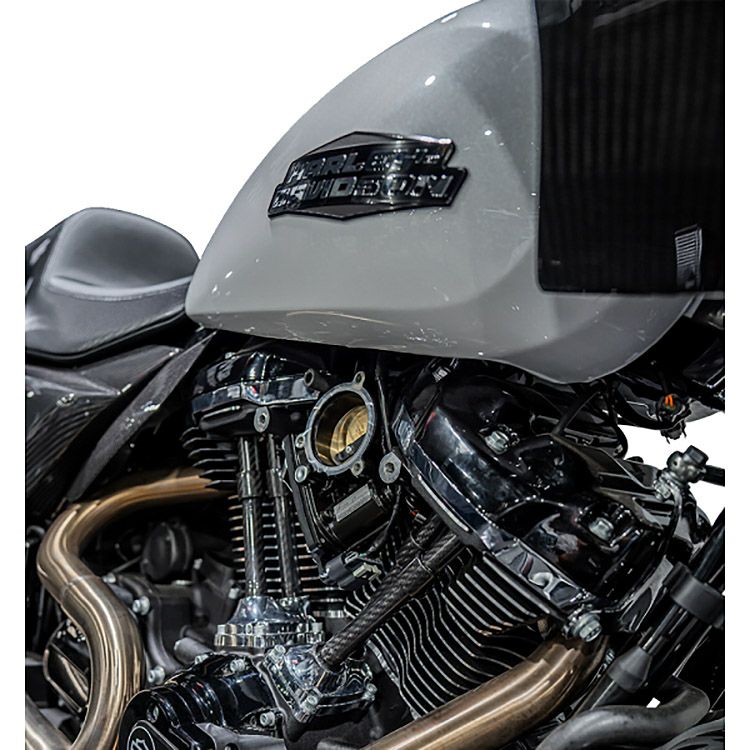 M8 ツーリング、ソフテイル、トライク カーボンプッシュロッドカバー1