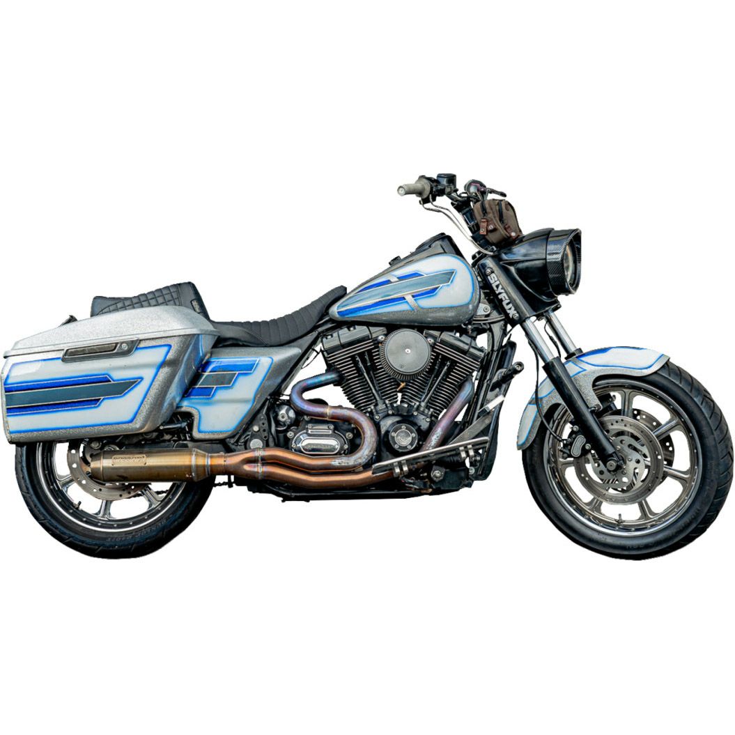 ツーリング、FLソフテイル バイザースタイル・カーボンヘッドライトトリムリング (グロス仕上げ)4