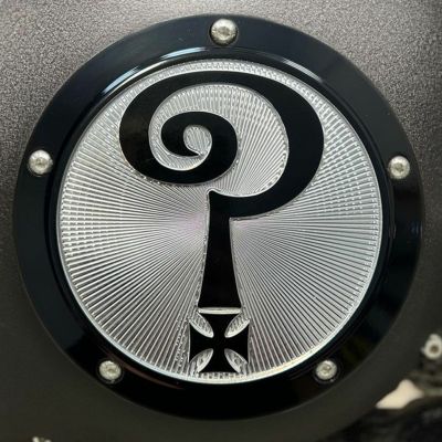Question Mark ダービカバー グロスブラック Indian Larry Motorcycles