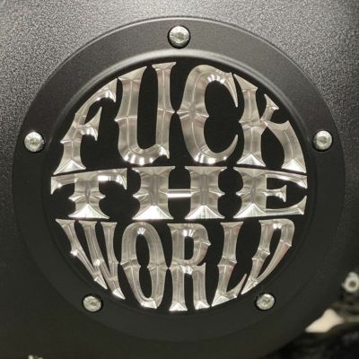 FTW ダービカバー マットブラック Indian Larry Motorcycles