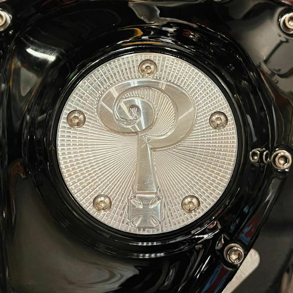  Question Mark タイマーカバー ポリッシュ Indian Larry Motorcycles 