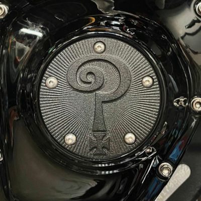 Question Mark タイマーカバー マットブラック Indian Larry Motorcycles