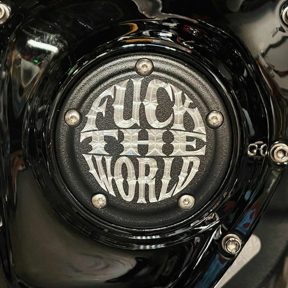 FTW タイマーカバー マットブラック Indian Larry Motorcycles 