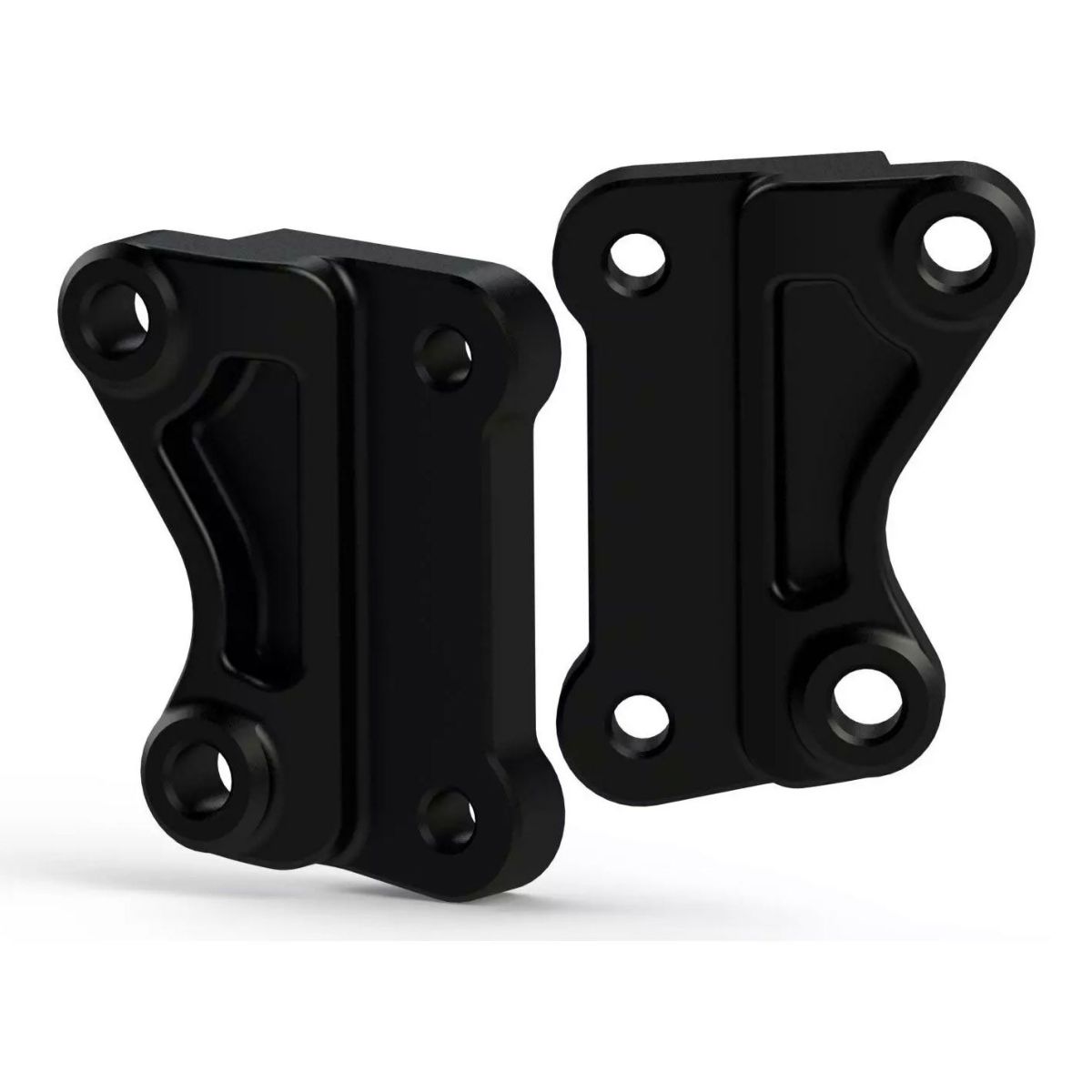 M8ソフテイル ローライダーS/ST、ファットボブ 300/340mm用 キャリパー変換アダプターセット (ブラック)1