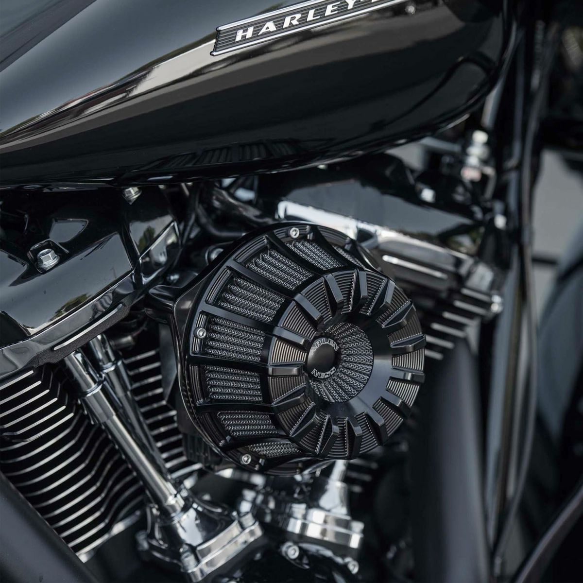 アレンネス 15スポーク インバーテッド エアクリーナー ブラック 2024以降ツーリンング 2025以降ソフテイル 2