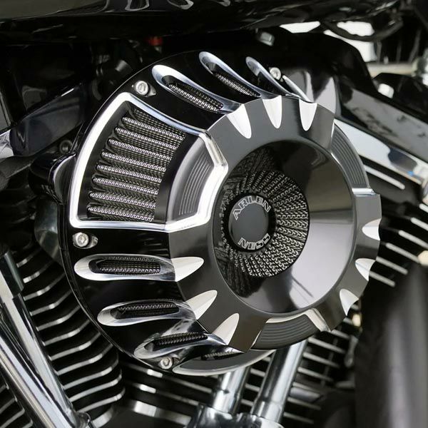 アレンネス ディープカット インバーテッド エアクリーナー ブラック 2024以降ツーリンング 2025以降ソフテイル