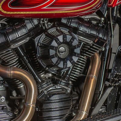 アレンネス 10-GAUGE インバーテッド エアクリーナー オールブラック 2024以降ツーリング 2025以降ソフテイル
