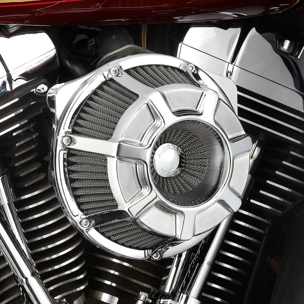 アレンネス Beveled インバーテッド エアクリーナー クローム 2024以降ツーリンング 2025以降ソフテイル