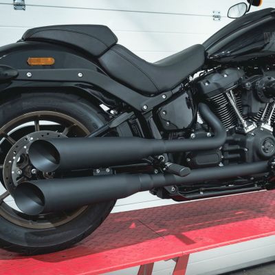 M8 ブレイクアウト、ファットボーイ ショットガン 2-2 フルエキゾーストマフラー (ブラック) コブラスポーツ
