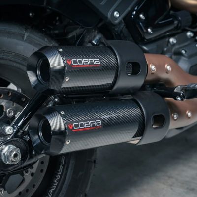 2021～2024 M8 ファットボブ スリップオンマフラーセット (カーボン) コブラスポーツ