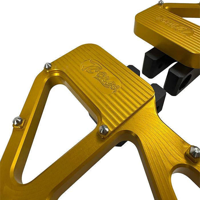 ハーレー ツーリング MX スリムフロアボード (ゴールド)1