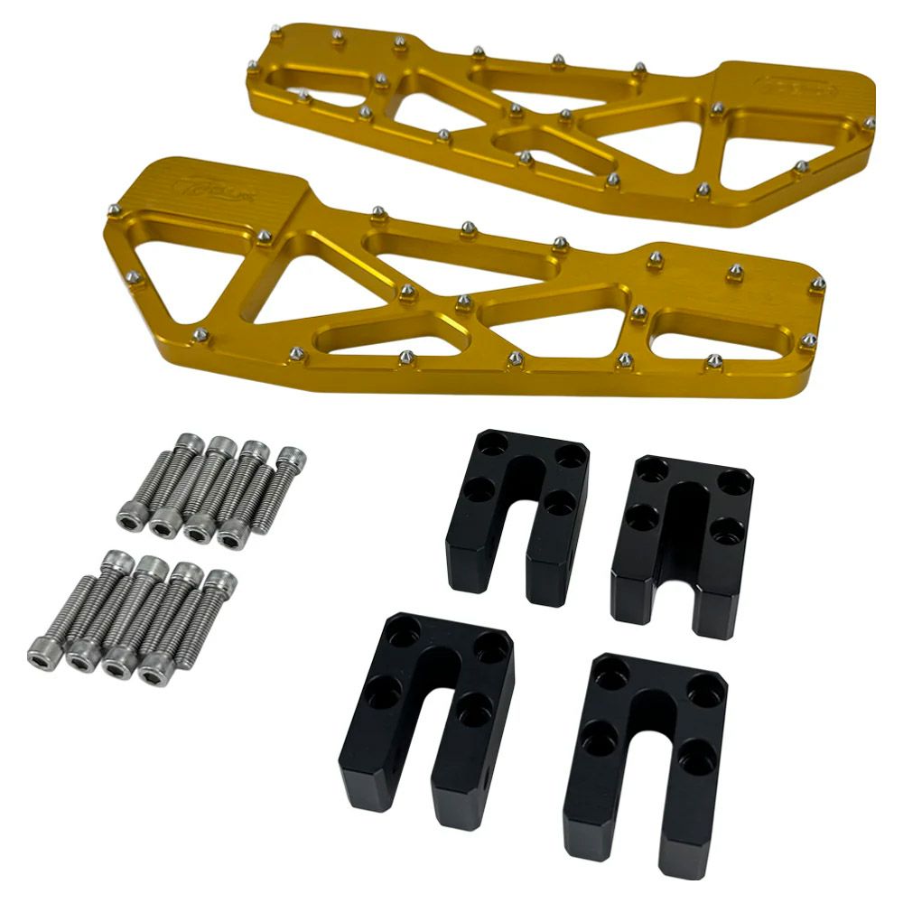 ハーレー ツーリング MX スリムフロアボード (ゴールド)3