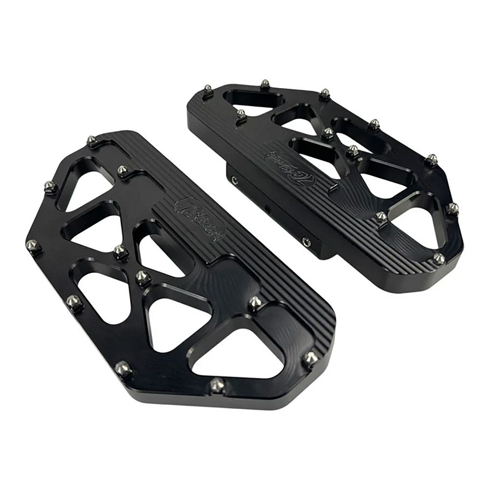 ハーレー ツーリング MX パッセンジャーフロアボード (ブラック)2