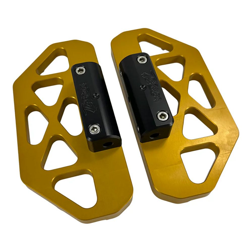  ハーレー ツーリング MX パッセンジャーフロアボード (ゴールド)4