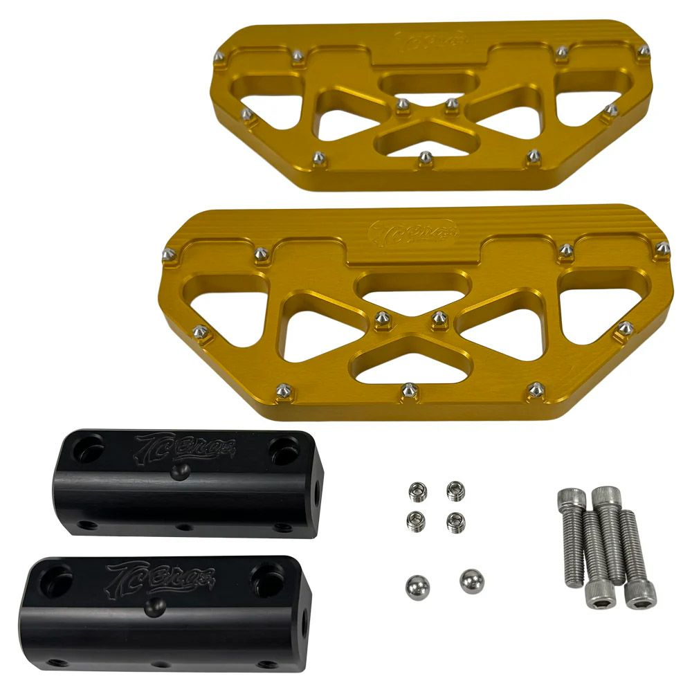  ハーレー ツーリング MX パッセンジャーフロアボード (ゴールド)5