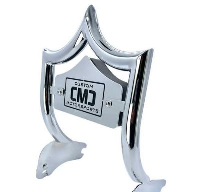 エルレイ バックレスト用スモール バックプレート 「CMCロゴ」 クローム CMC