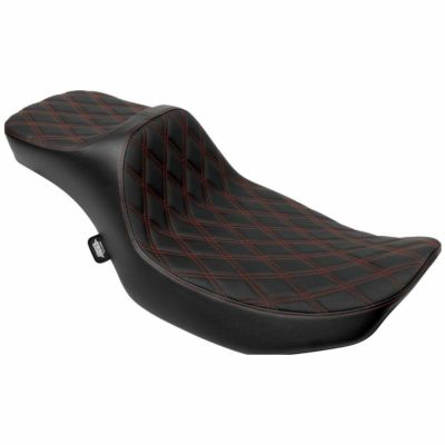 2024以降 FLHX FLTRX  エクステンドリーチ プレデター3 2UPシート ダブルダイヤモンドステッチ レッド Drag Specialties