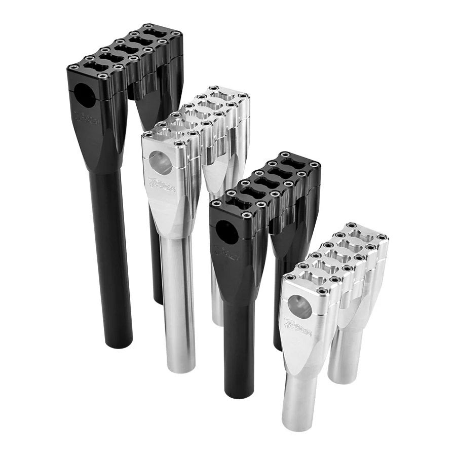 ハーレー用 モジュラー・12インチ ストレートライザー (シルバー)