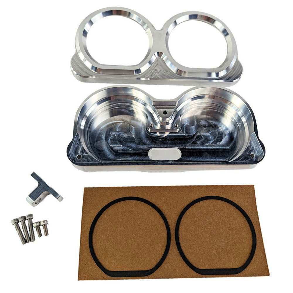 TCブロス モジュラーライザー用 ロードグライド ゲージリロケーションベゼル (シルバー)2