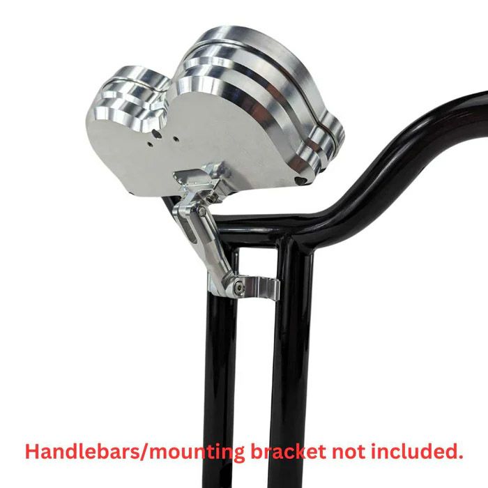 TCブロス モジュラーライザー用 ロードグライド ゲージリロケーションベゼル (シルバー)4