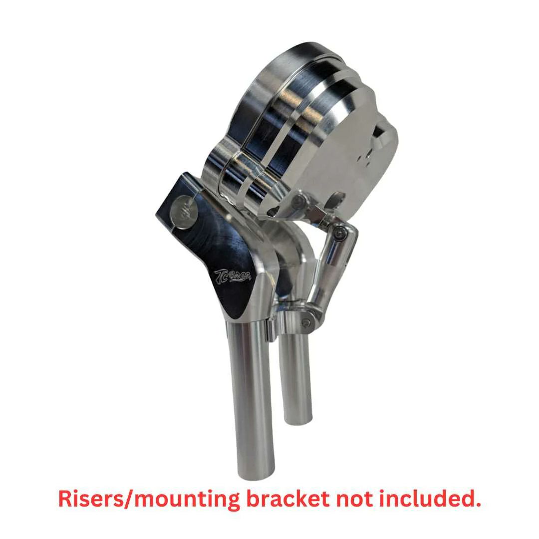 TCブロス モジュラーライザー用 ロードグライド ゲージリロケーションベゼル (シルバー)6