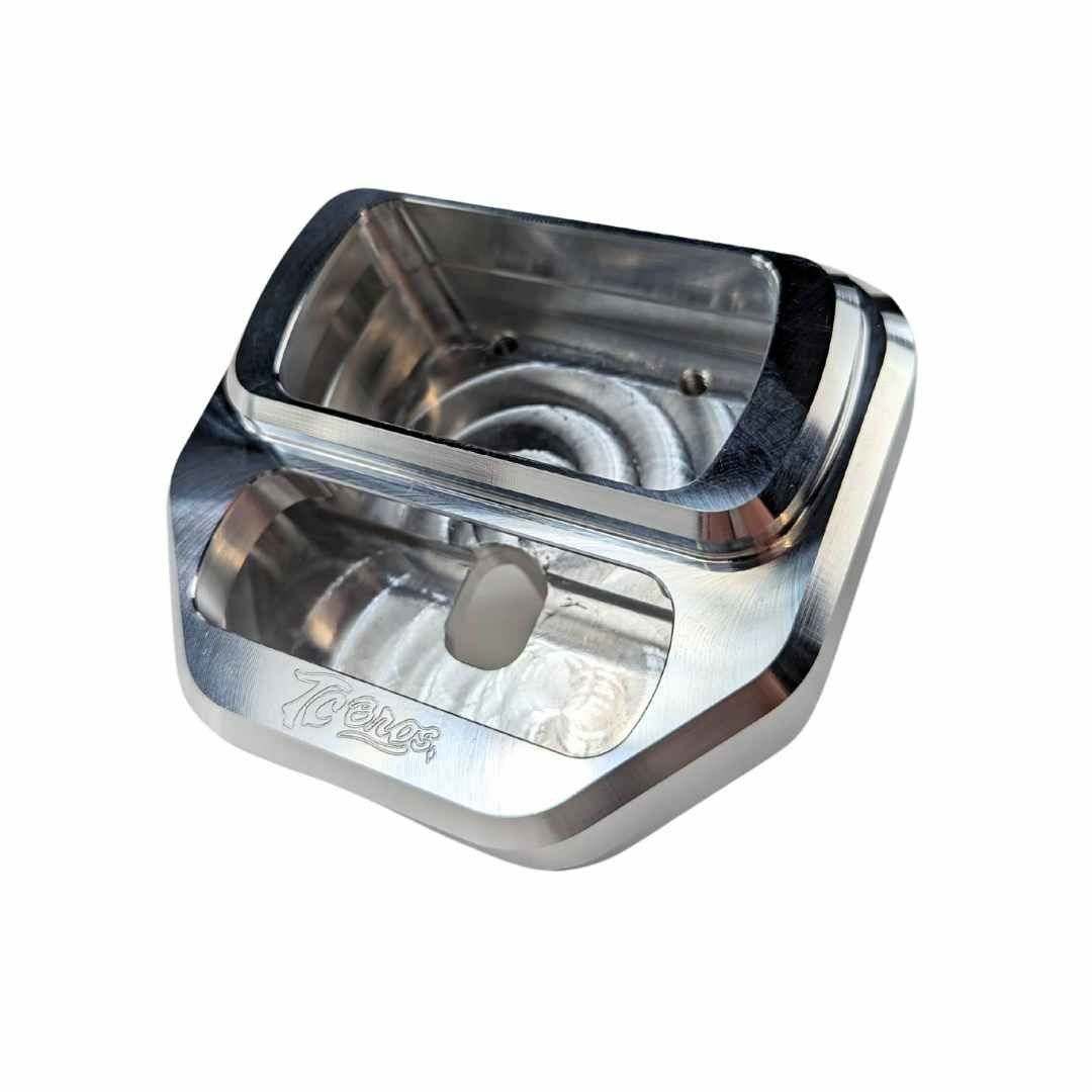  TCブロス モジュラーライザー用 M8ソフテイル デジタルゲージリロケーションベゼル (シルバー)