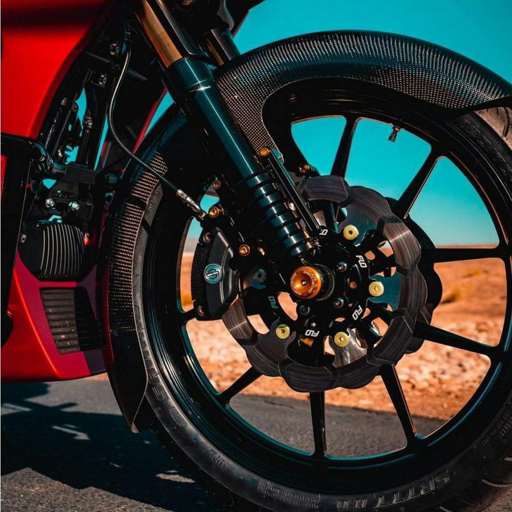  FLO MOTORSPORTS 11.8インチ用 フロントブレーキローター ゴールド 