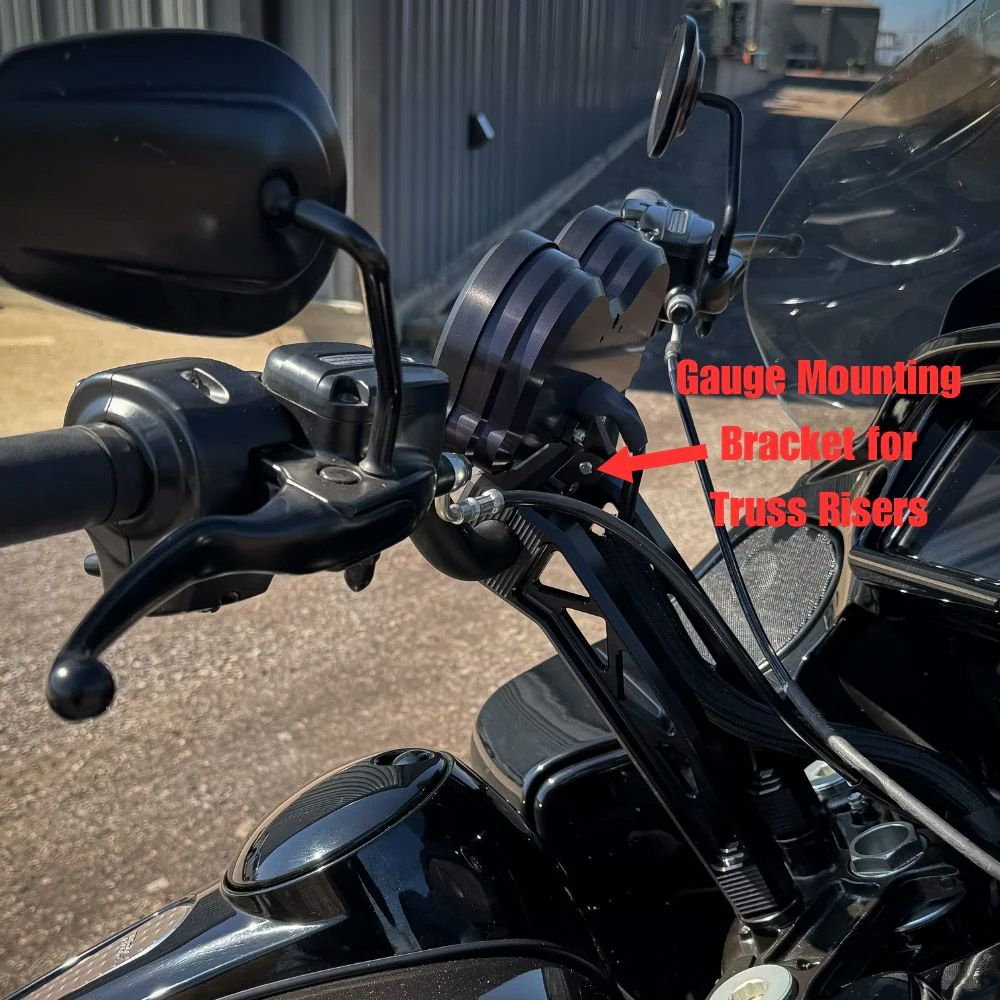 TCブロス トラスライザー用 ゲージリロケーションブラケット (ブラック)2