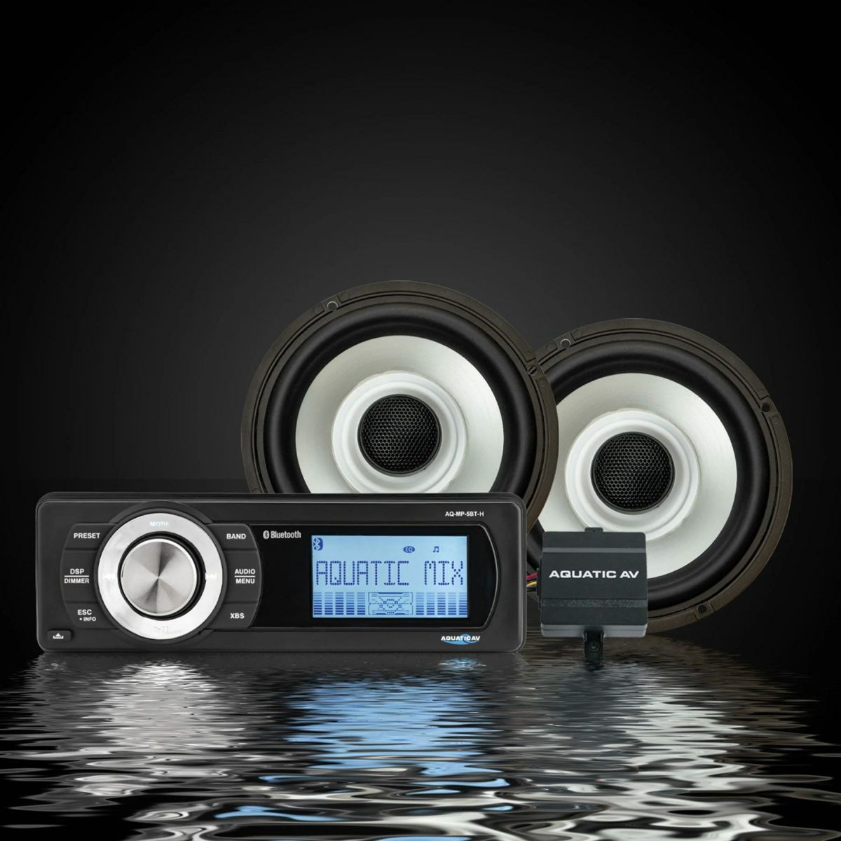 1998～2013 ツーリング ブルートゥースオーディオデッキ/RGBスピーカーセット アクアティックAV