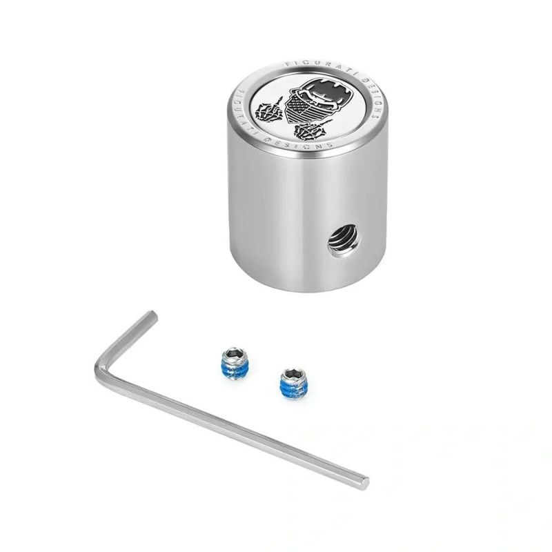 ツーリング ヒール&トウシフターカバー マスクスカルデザイン (シルバー)