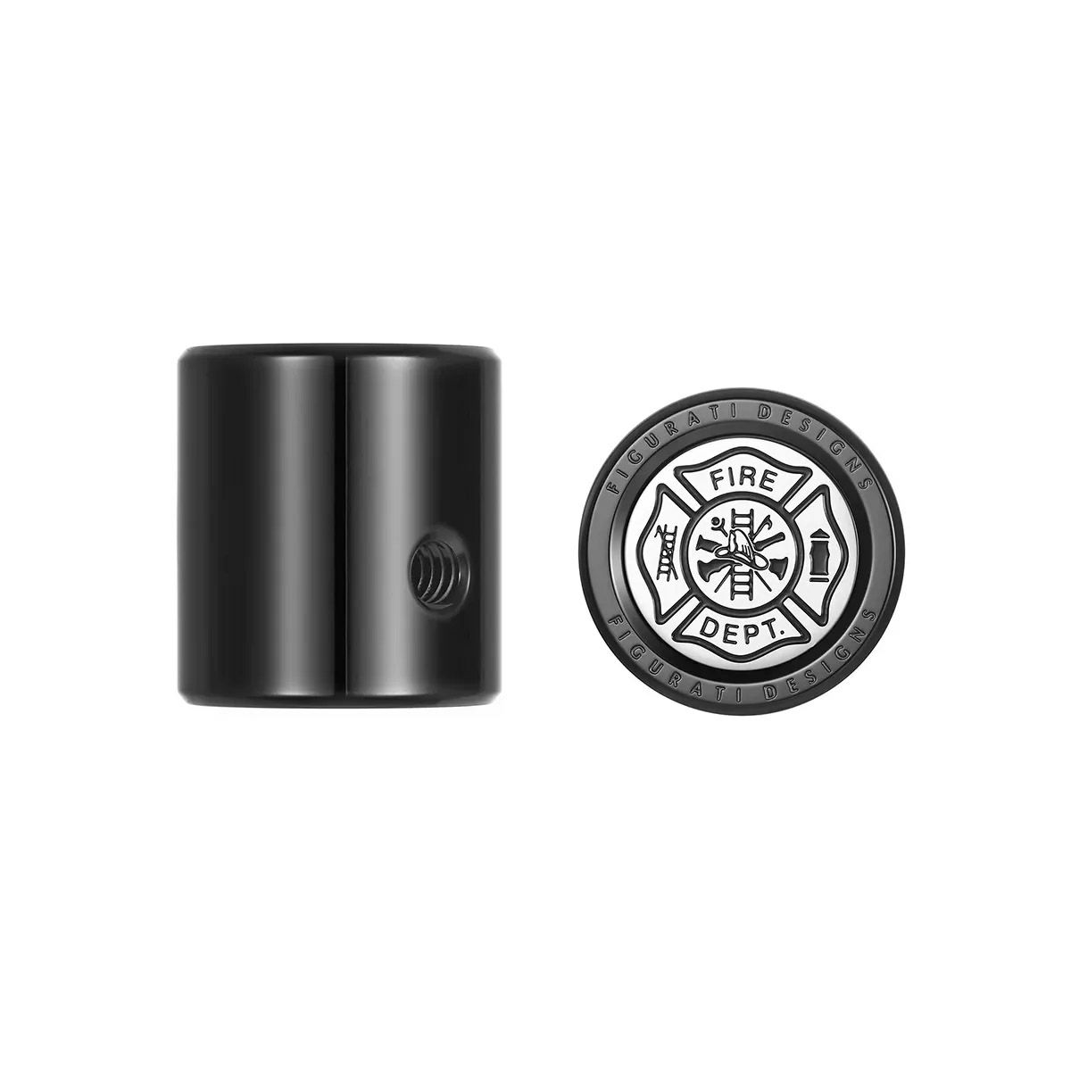  ツーリング ヒール&トウシフターカバー 消防士マルタ十字デザイン (ブラック)1