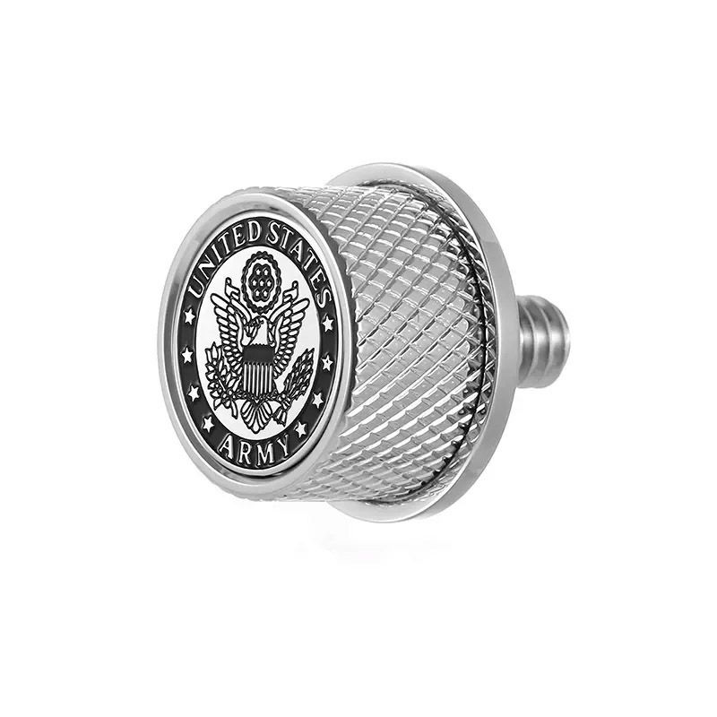 ハーレー シートスクリュー USアーミーデザイン (シルバー)