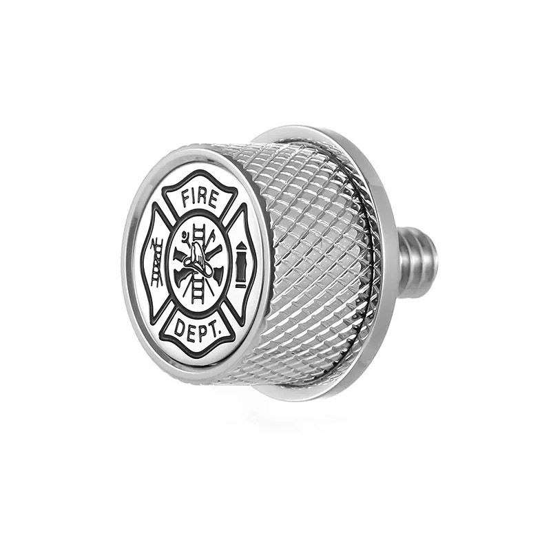 ハーレー シートスクリュー 消防士マルタ十字デザイン (シルバー)