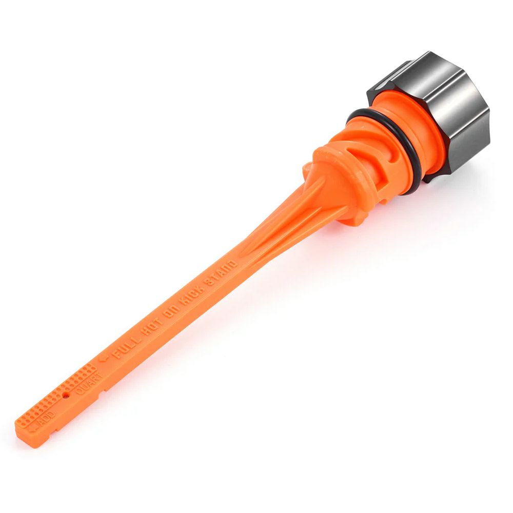 M8 ソフテイル マグネット付オイルディップスティック カーブヘッド (ブラック)1