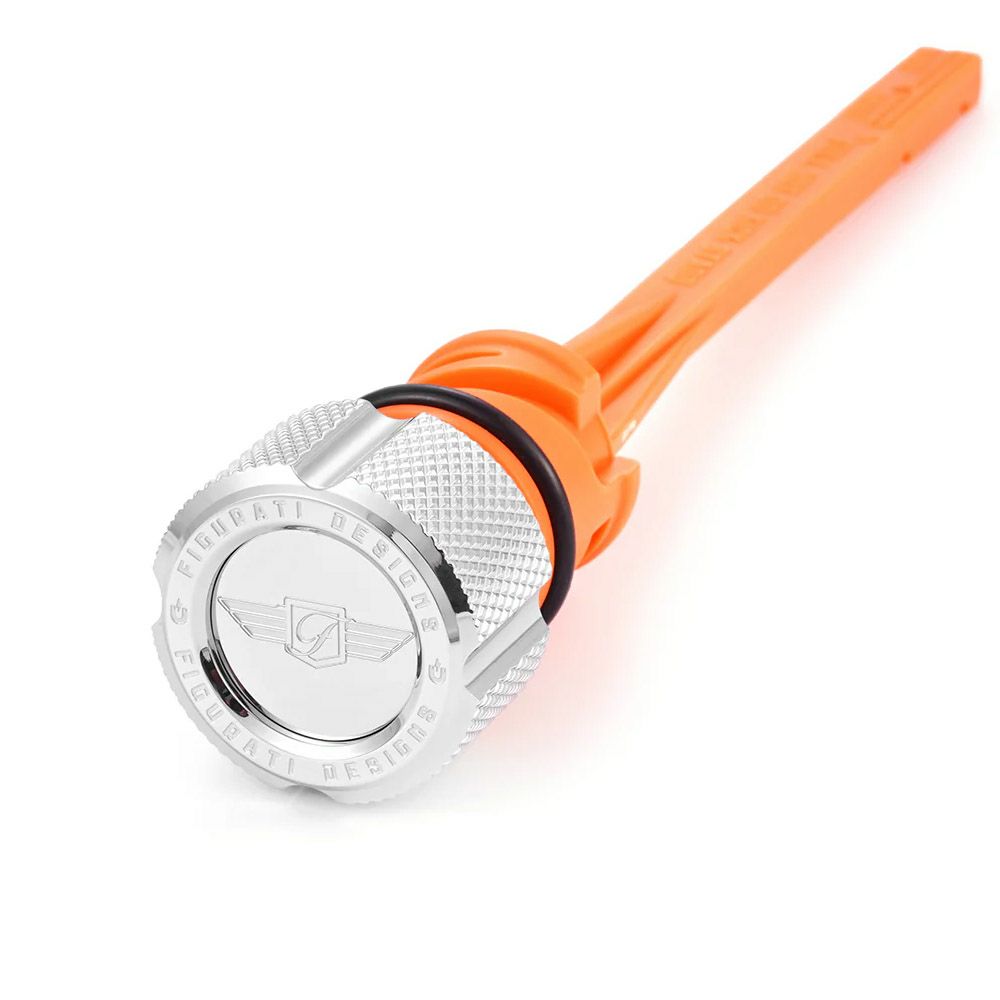 M8 ソフテイル マグネット付オイルディップスティック ナールヘッド (シルバー)