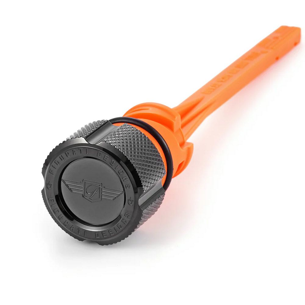 M8 ソフテイル マグネット付オイルディップスティック ナールヘッド (ブラック)