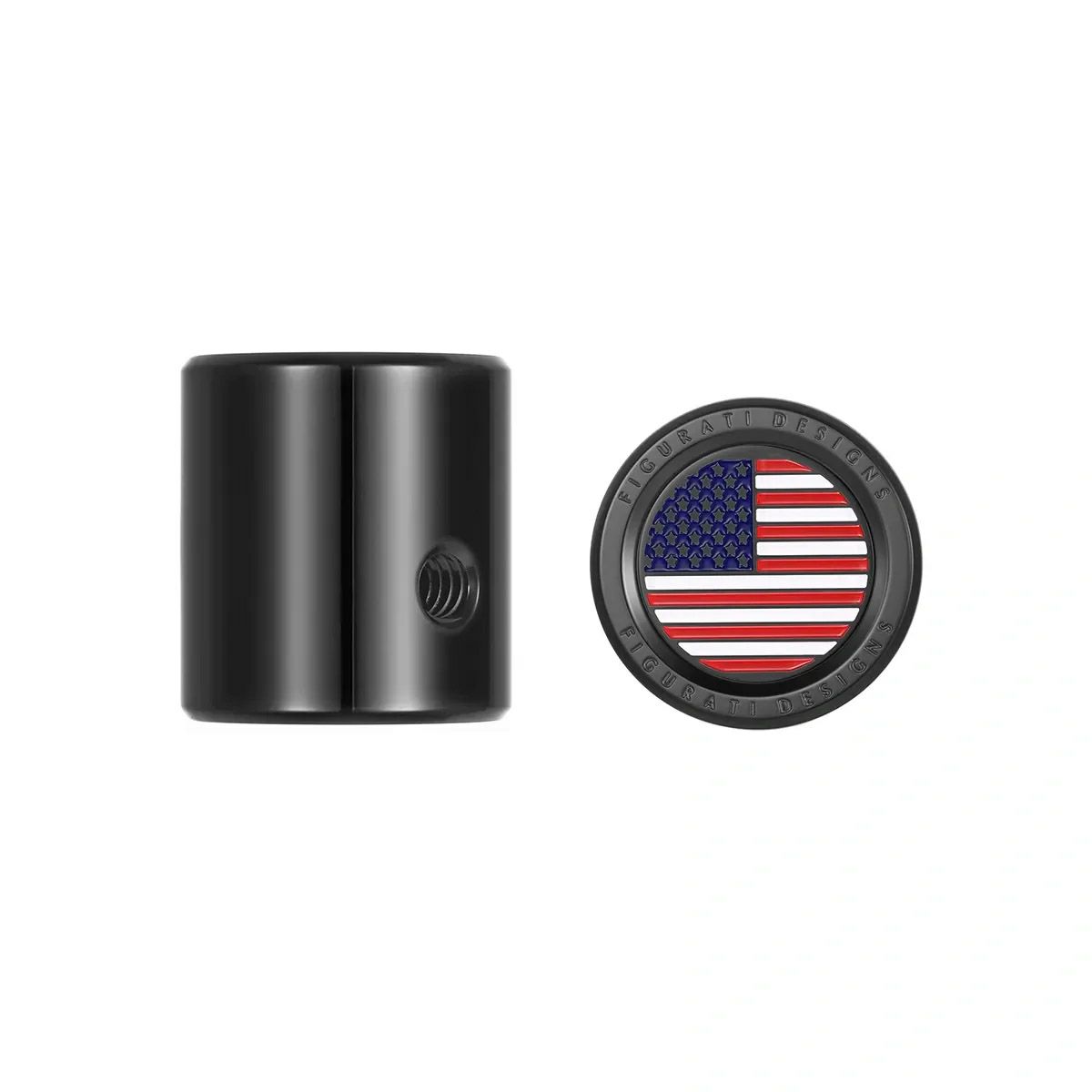 ツーリング カラー星条旗デザイン ヒール&トウシフターカバー (ブラック)1