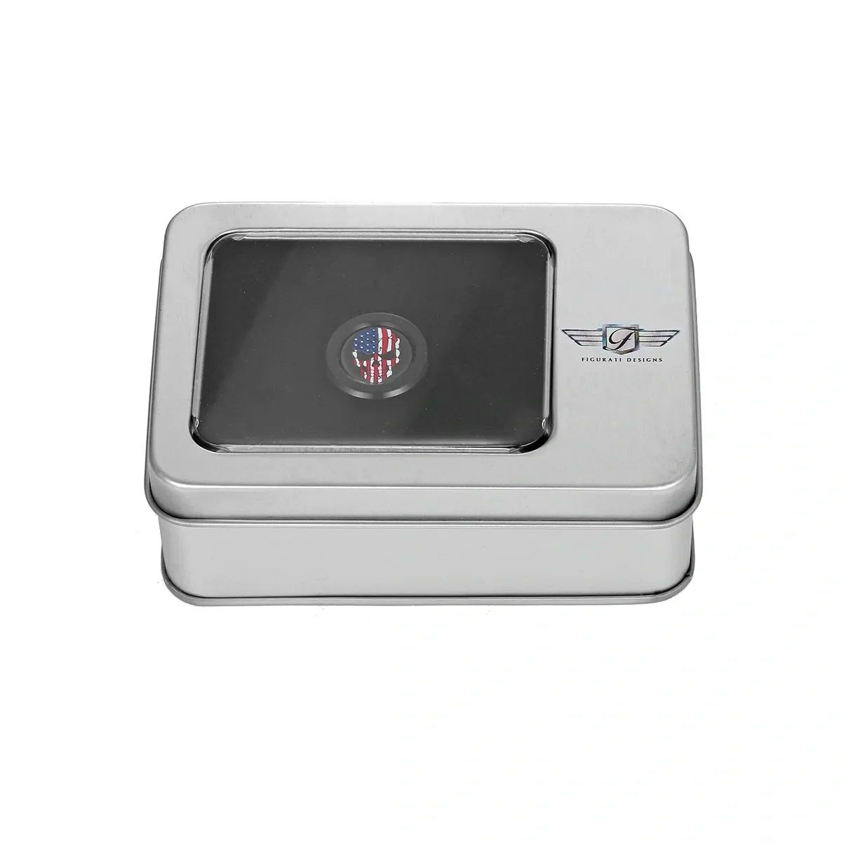 ツーリング カラー星条旗スカルデザイン ヒール&トウシフターカバー (ブラック)2