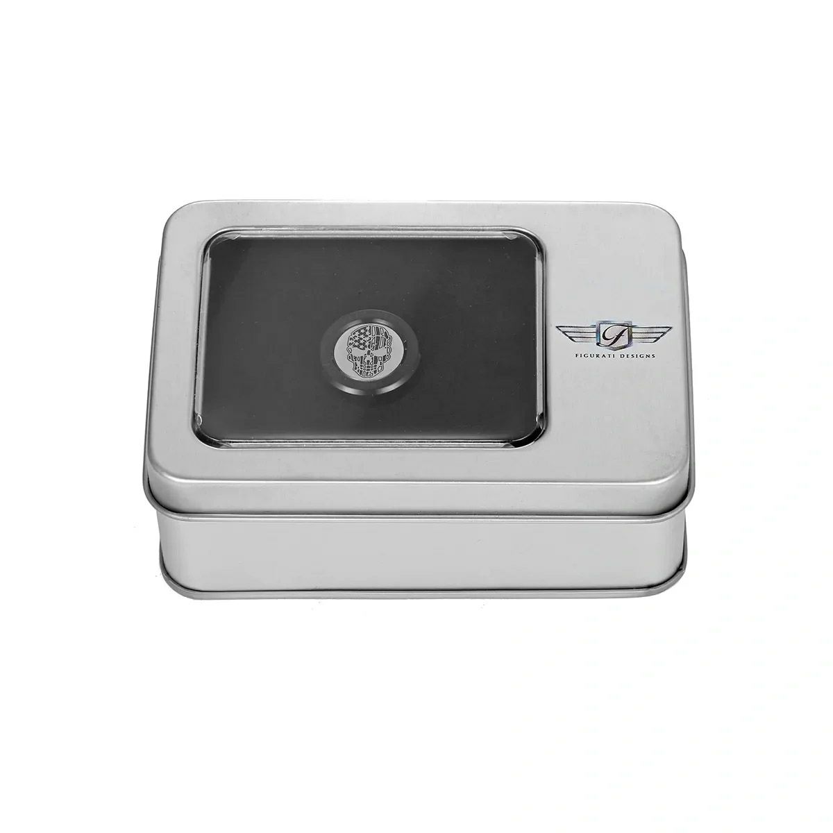 ツーリング 星条旗スカルデザイン ヒール&トウシフターカバー (ブラック)2