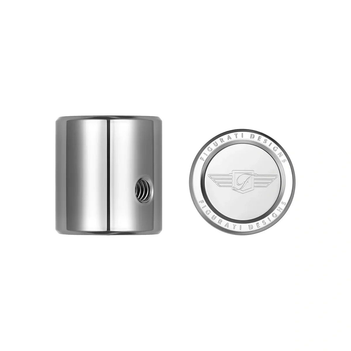 ツーリング ロゴマークデザイン ヒール&トウシフターカバー (シルバー)1