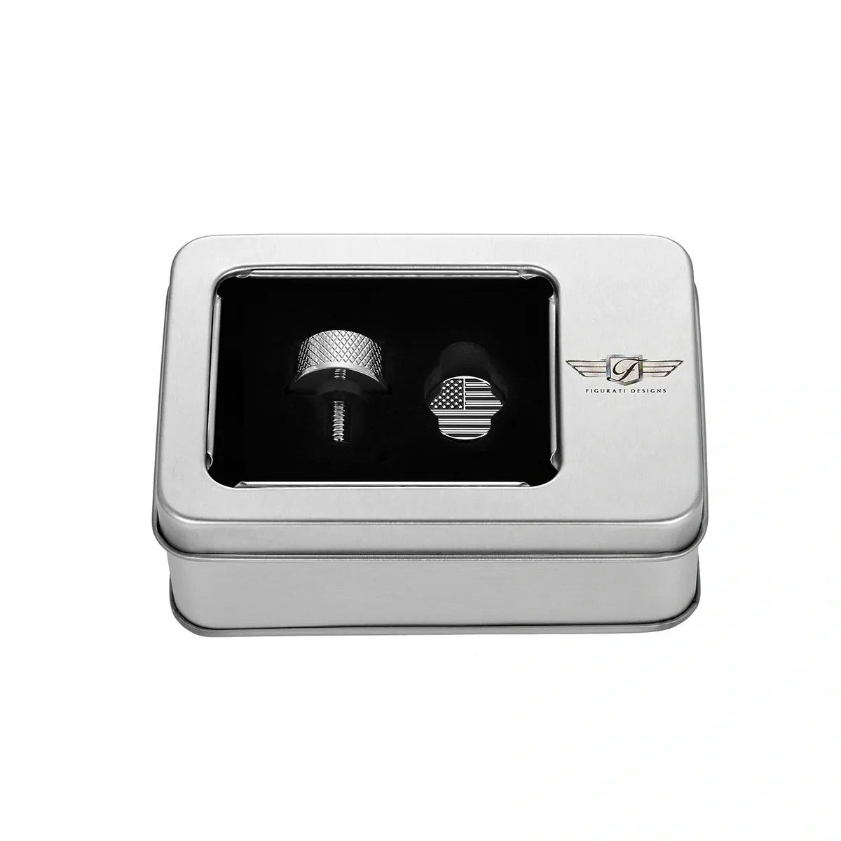 ハーレー シートスクリュー 星条旗デザイン (シルバー)2