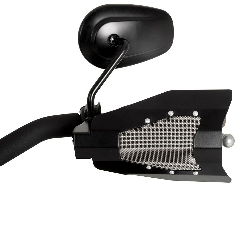 ハーレー ケーブルクラッチ車用 タイタン・スチールハンドガード バーリー3