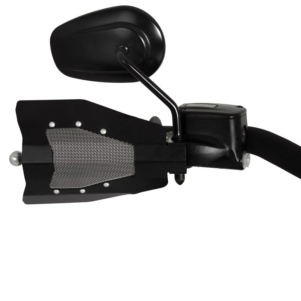 ハーレー ケーブルクラッチ車用 タイタン・スチールハンドガード バーリー4