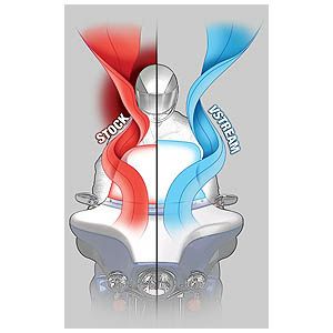 ナショナルサイクル(National Cycle) Vストリーム・ウインドシールド　ライトスモーク　ロー(234mm)-02