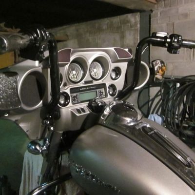 2014～2023 ストリートグライド、エレクトラグライド 15インチ バガー・エイプハンドルバー (ブラック) バーリー