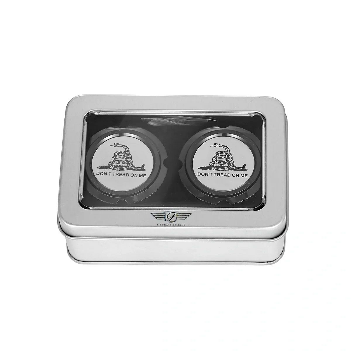 ハーレー フロントアクスルカバー Dont Tread on Meデザイン (ブラック)2