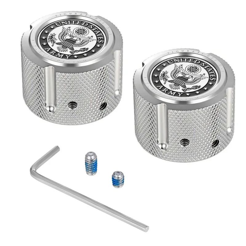 ハーレー フロントアクスルカバー USアーミーデザイン (シルバー)