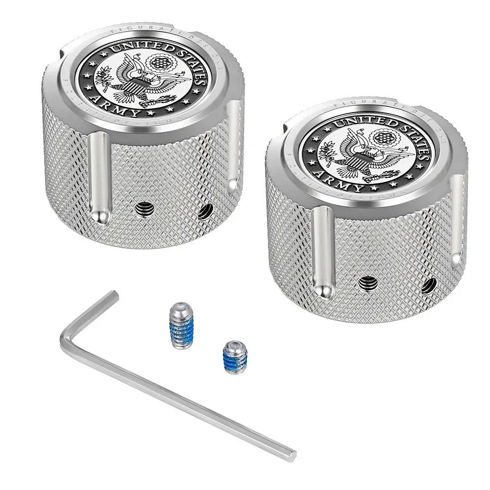 ハーレー フロントアクスルカバー USアーミーデザイン (シルバー)