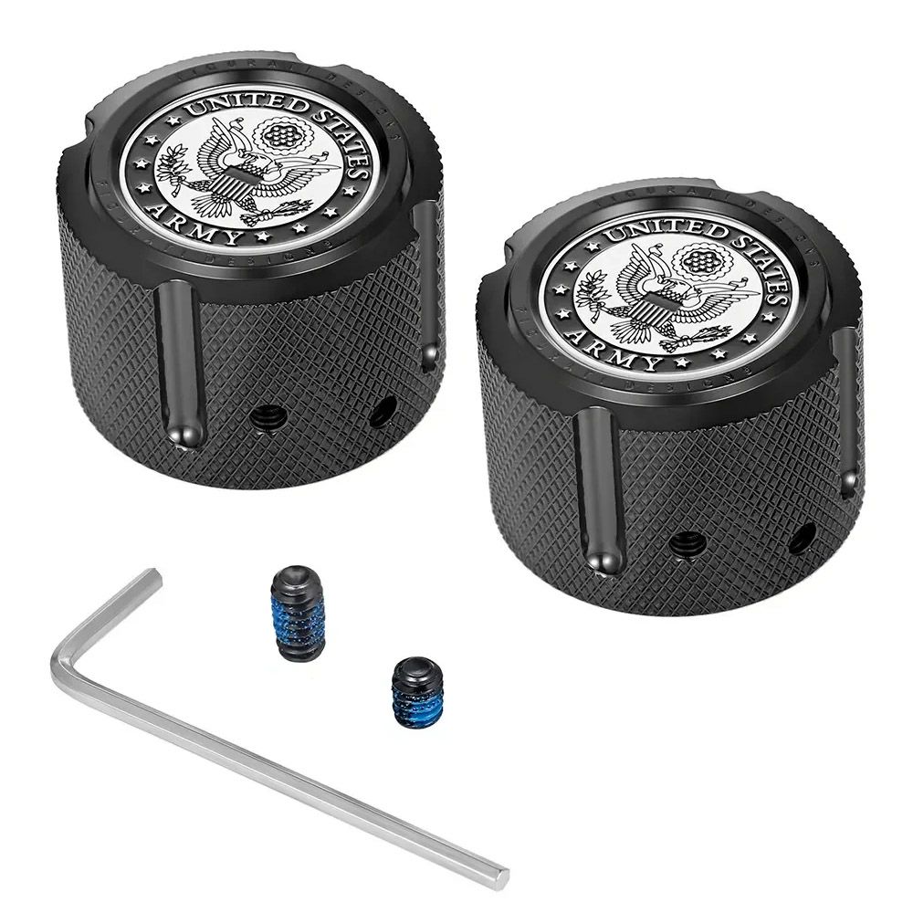 ハーレー フロントアクスルカバー USアーミーデザイン (ブラック)