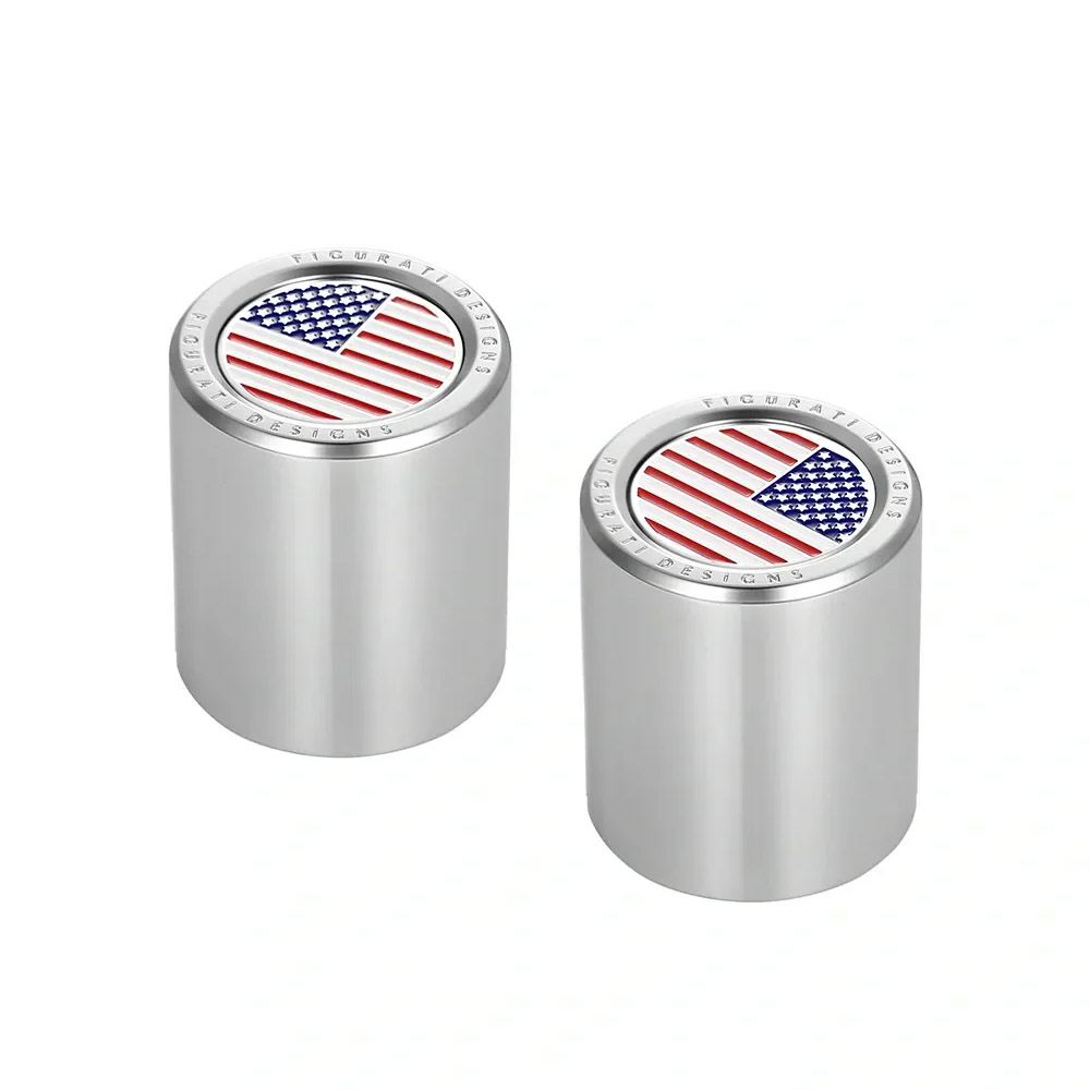 ハーレー ドッキングポイントカバー ワイド カラー星条旗デザイン (シルバー)